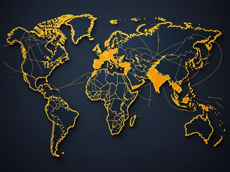 Global regulatory network and AML compliance concept